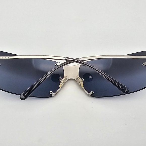 Celine SC1033 Col. 581 Silver Frame Grey Blue Gradient Mirror Lens Sunglasses - Picture 9 of 12